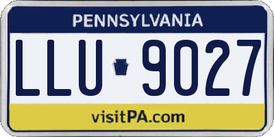 PA license plate LLU9027