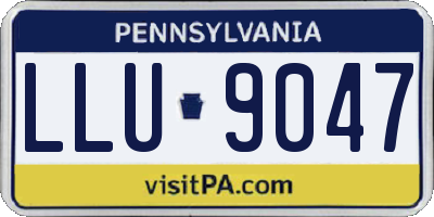PA license plate LLU9047