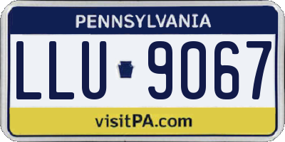 PA license plate LLU9067