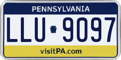 PA license plate LLU9097