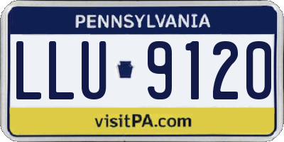PA license plate LLU9120
