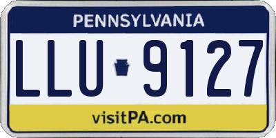 PA license plate LLU9127