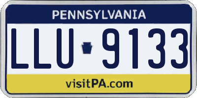 PA license plate LLU9133