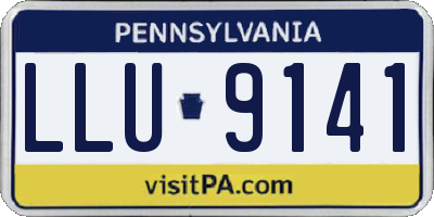 PA license plate LLU9141