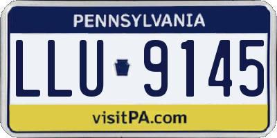 PA license plate LLU9145