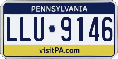 PA license plate LLU9146