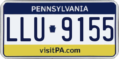 PA license plate LLU9155