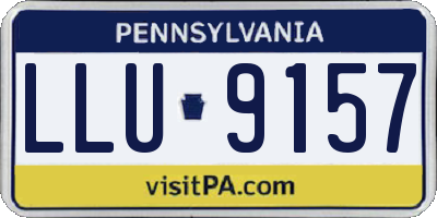 PA license plate LLU9157