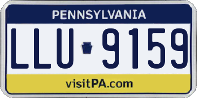 PA license plate LLU9159