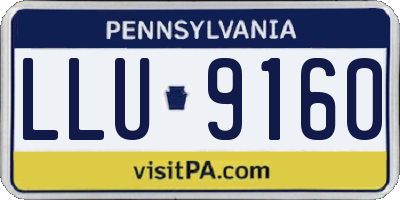 PA license plate LLU9160
