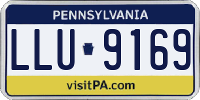 PA license plate LLU9169