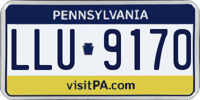 PA license plate LLU9170
