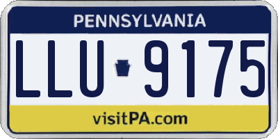 PA license plate LLU9175