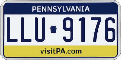 PA license plate LLU9176