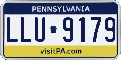 PA license plate LLU9179