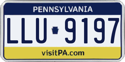 PA license plate LLU9197