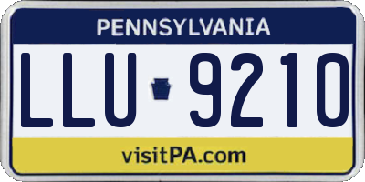 PA license plate LLU9210
