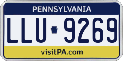 PA license plate LLU9269