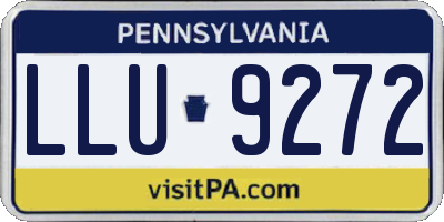 PA license plate LLU9272