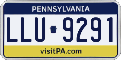 PA license plate LLU9291