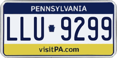 PA license plate LLU9299