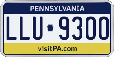 PA license plate LLU9300