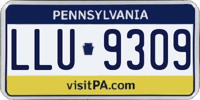 PA license plate LLU9309