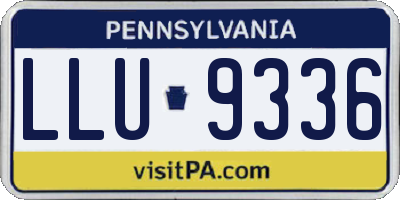 PA license plate LLU9336