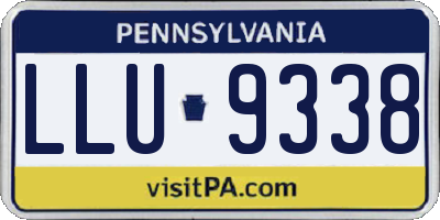 PA license plate LLU9338