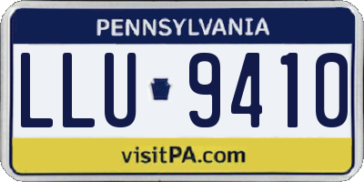 PA license plate LLU9410