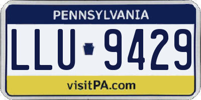 PA license plate LLU9429