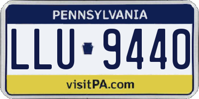 PA license plate LLU9440
