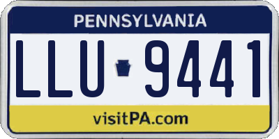 PA license plate LLU9441