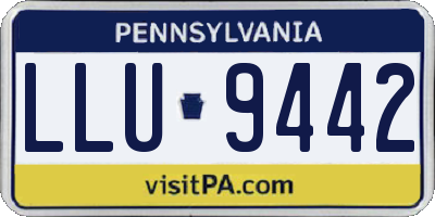 PA license plate LLU9442
