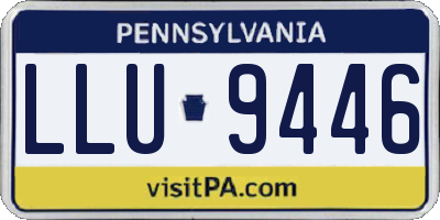 PA license plate LLU9446
