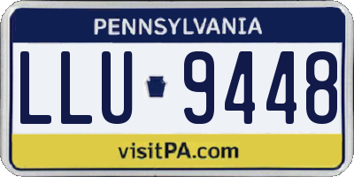 PA license plate LLU9448