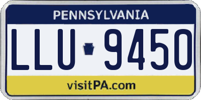 PA license plate LLU9450