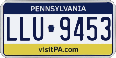 PA license plate LLU9453