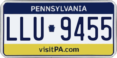 PA license plate LLU9455
