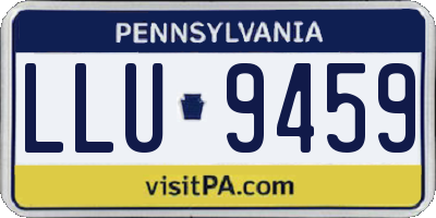 PA license plate LLU9459