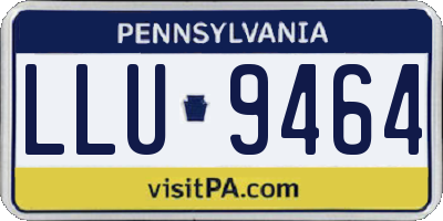 PA license plate LLU9464