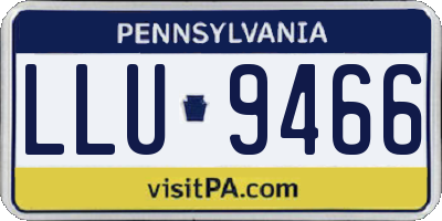 PA license plate LLU9466