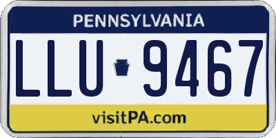 PA license plate LLU9467
