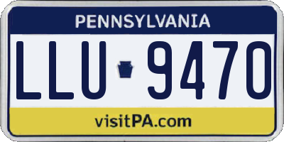 PA license plate LLU9470