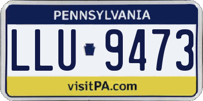 PA license plate LLU9473