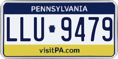 PA license plate LLU9479
