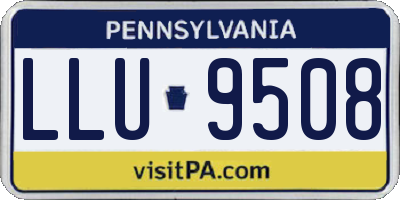 PA license plate LLU9508
