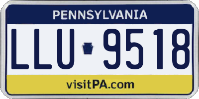 PA license plate LLU9518
