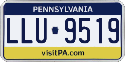 PA license plate LLU9519