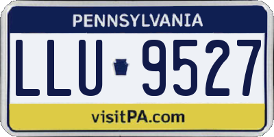 PA license plate LLU9527